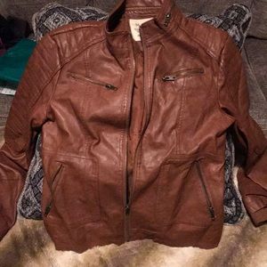 Maralyn and meLeather jacket